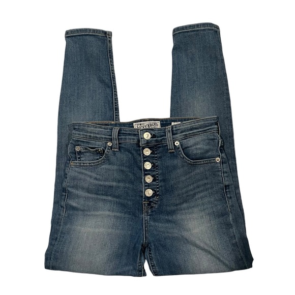Lucky Brand Bridgette Button Fly Crop Skinny Jeans, Sz 2/26 - Picture 5 of 16